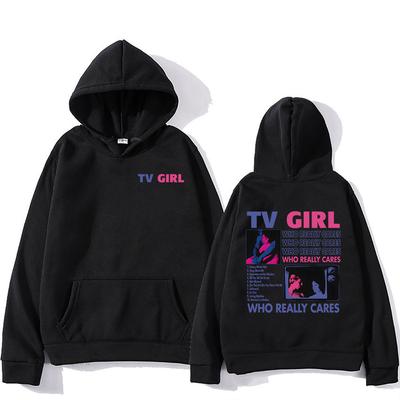 Hip Hop Streetwear TV Dievča, ktoré sa naozaj stará Mikiny Zimné fleece Grafické Mikiny s dlhým rukávom Ležérne Pánske/Dámske sudadery