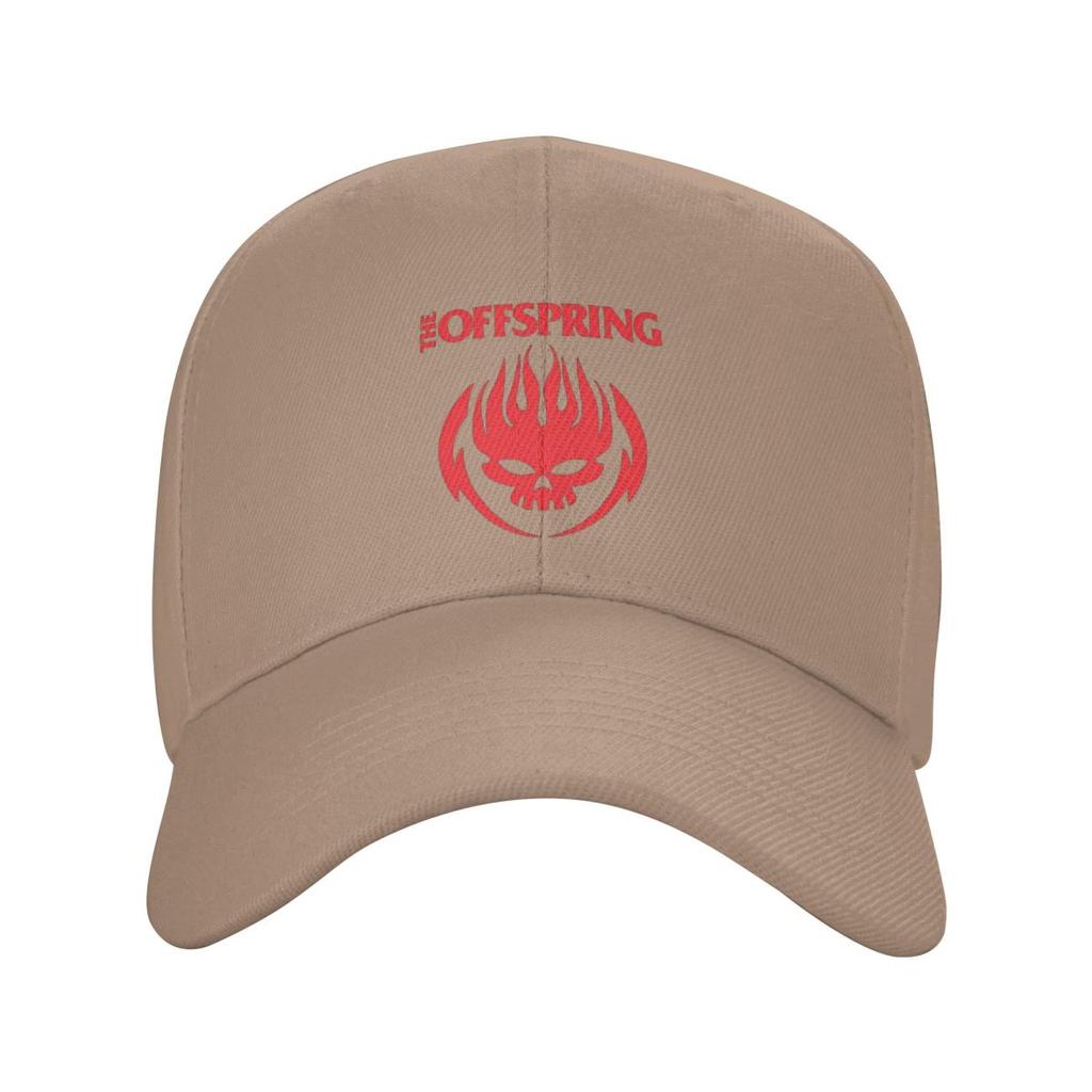 The Offspring Flaming Skull On Circle Logo Baseball Caps Fashion Men Women Hats Casual Cap Hip Hop Baseball Hat Casquette