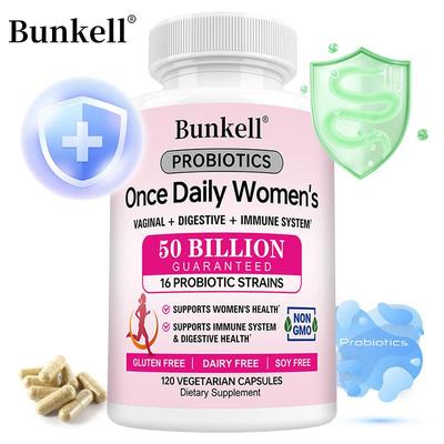 Women'S Daily Probiotic Dietary Supplement, With Organic Prebiotic Fiber Blend