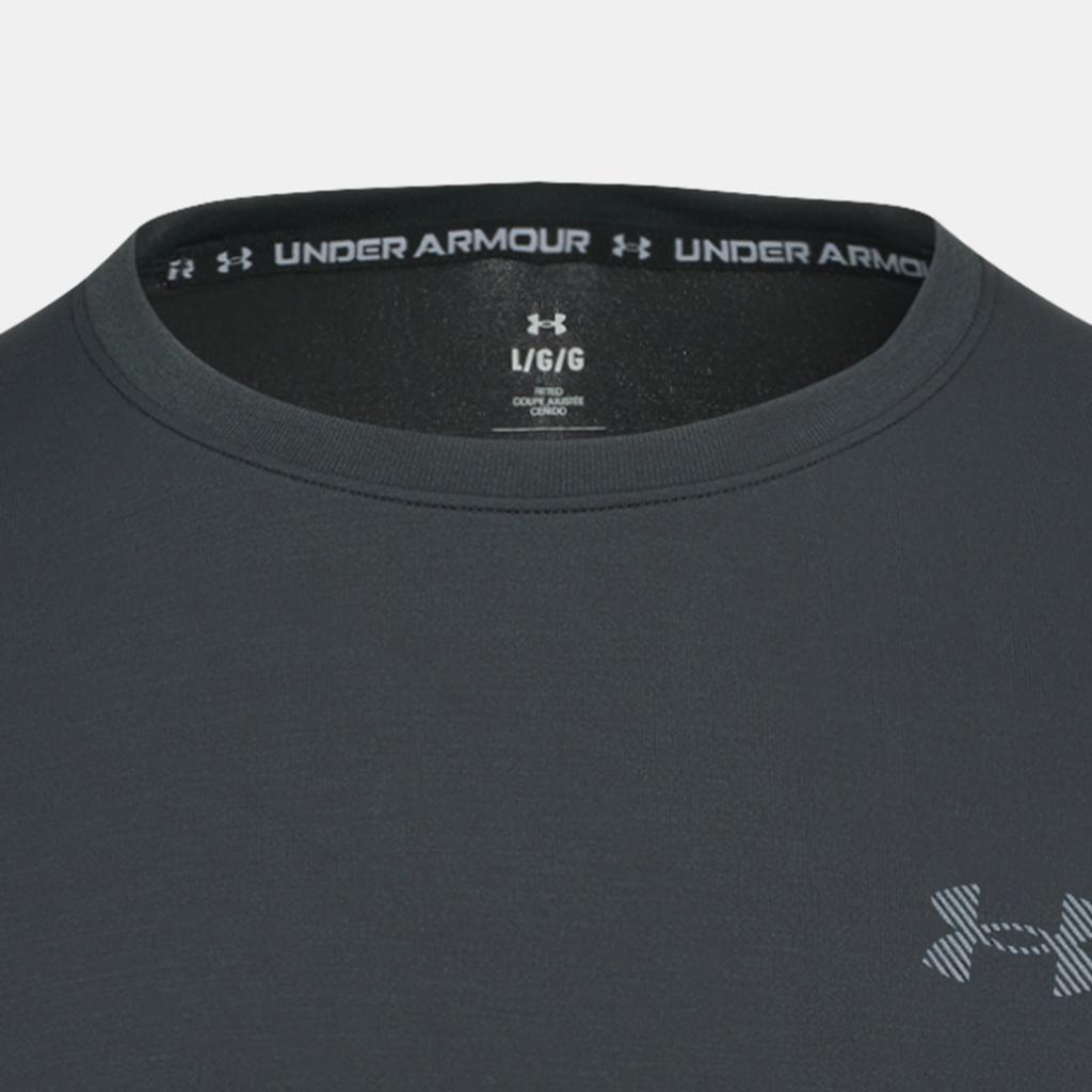 Under Armour Wool Run Lightweight Breathable Casual Simple Comfortable Versatile Sports Long Sleeve T-Shirt Men Tops Black 6012730-001