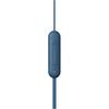 Sony Wireless Earphones WI-C100 Bluetooth 25H Battery IPX4 Water-Resistant DSEE Support Blue Small