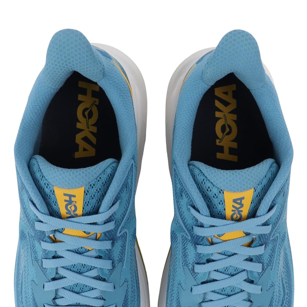 HOKA Clifton 10 Wide Running Size Shoes, Blue, 1162032-ALF, Men's 26.0