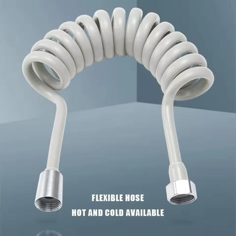 2m 3m 5m Spring Shower Hose Meters Water Plumbing Hose Plastic Bathroom Water Toilet Bidet Sprayer Telephone Line Soft Hoses_