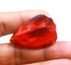 Superior Quality 90.10 Carat Red Topaz Brazil Lab Created Pear Shape Certified Gemstone SN637