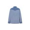 Levis Color Block Versatile Long Sleeve Shirt Women Tops Blue A3373-0017