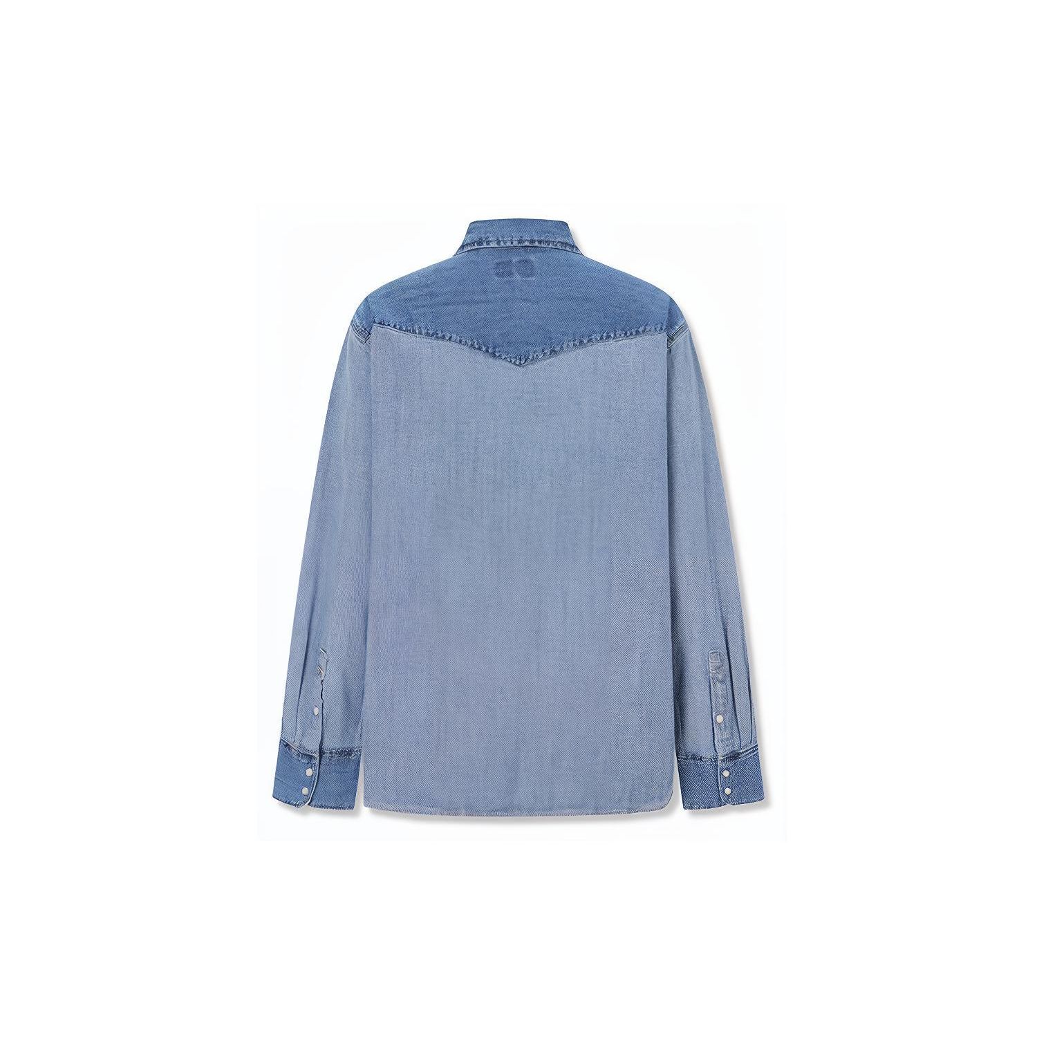 

Женская универсальная рубашка с длинным рукавом Levis Color Block, топы, синяя A3373-0017 M