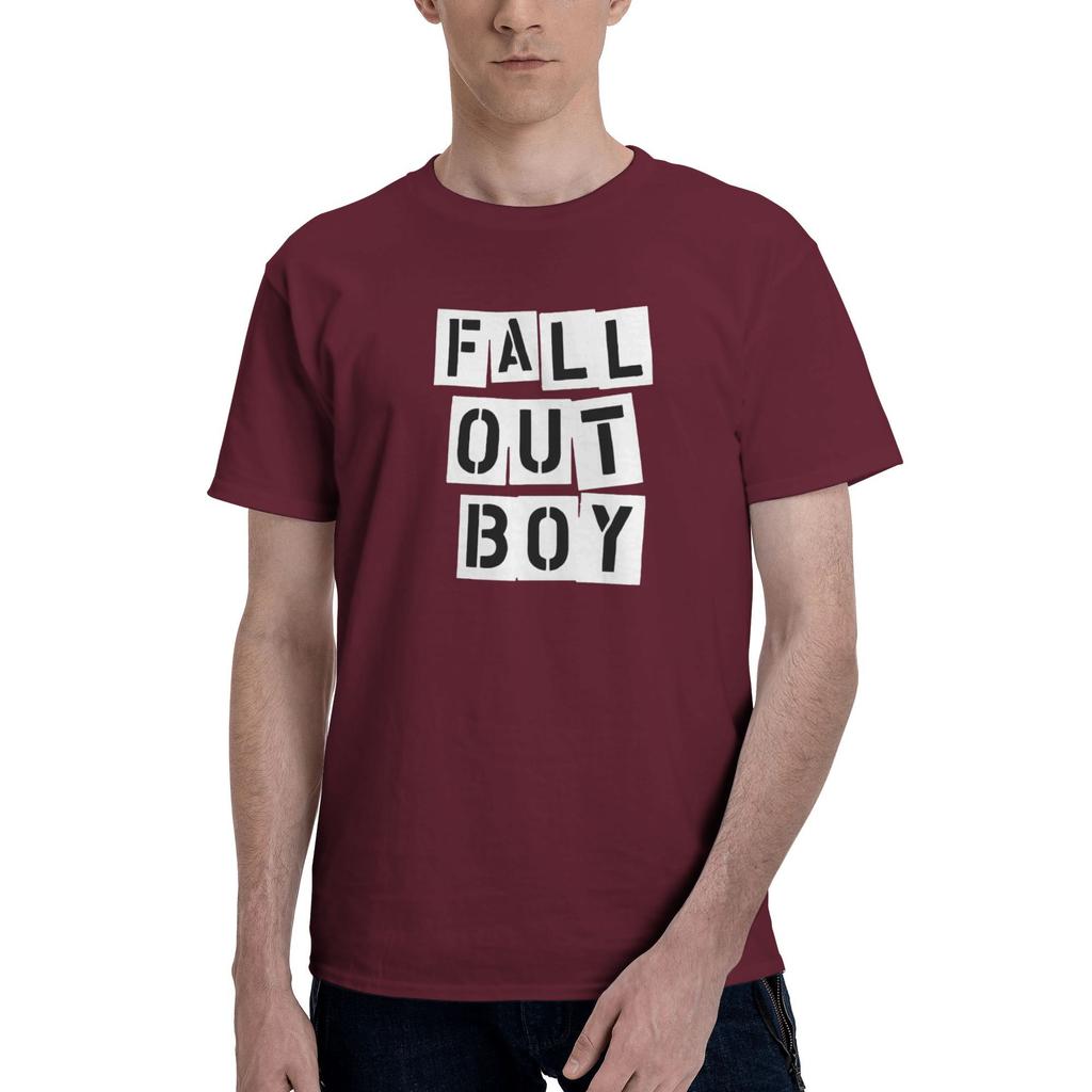 Tricou cu imprimeu grafic al trupei Fall Out Boys pentru bărbați femei, din bumbac pur, tricou haine