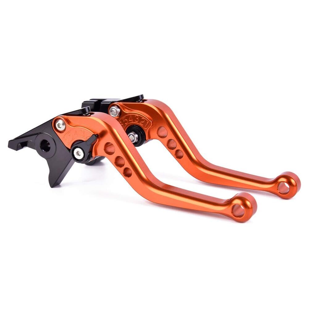 AL-mart Motorcycle Short Style Brake Levers Clutch Levers Levers Set 6 Levels Adjustable for KTM 125/200/250 DUKE