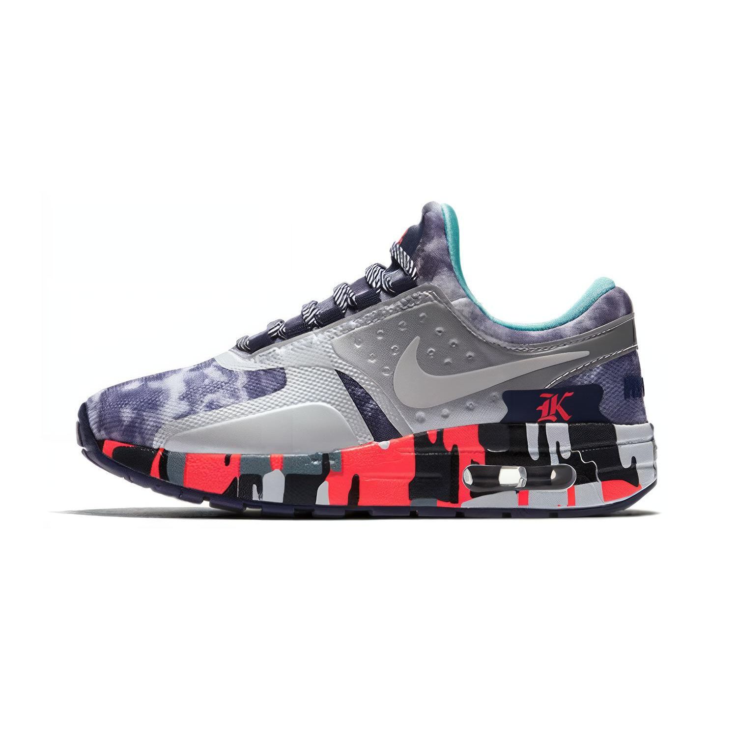 

Nike Air Max Zero Kids Casual Shoes Kids Sneakers Gray Red Black AO2264-004 28