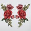 2Pcs Dress Embroidered Fashion Lingerie Breast Flower Sewing DIY Polyester Fabric Sticker Embroidered Decals Flower Applique