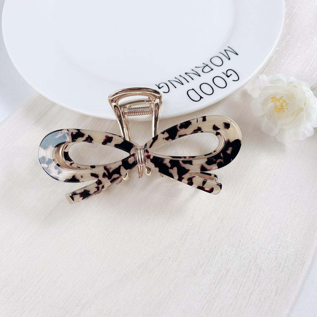 1pc High End Hair Clip, Women's Bow, Grab Clip, Back of the Head, Large Hair Clip, Shark Clip, Dished Hair Accessory