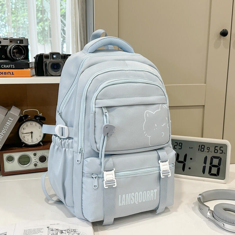 Junior High School Students Lightweight Schoolbag Large Capacity Backpack