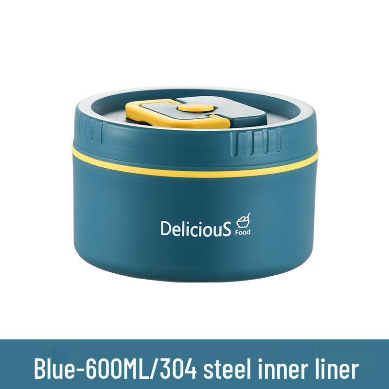 304 Edelstahl Isolierte Runde Bento Box - Tragbare & Abnehmbare Lunchbox