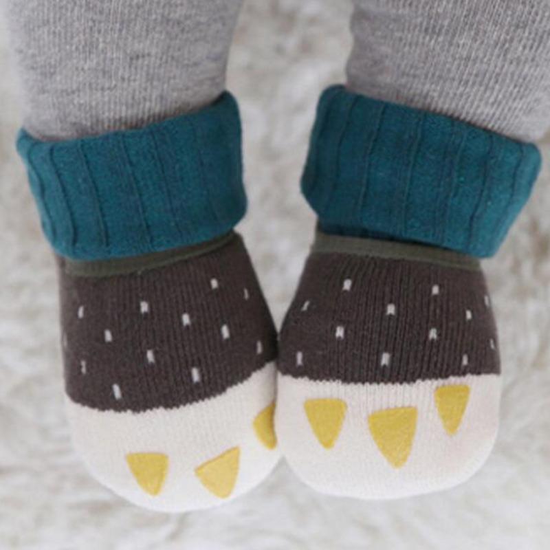 Baby Socks Girls Boys Print Thicken Terry Paw Clothes Newborn Accessories Kids Children Toddlers Slipper Gift Clothes Infant