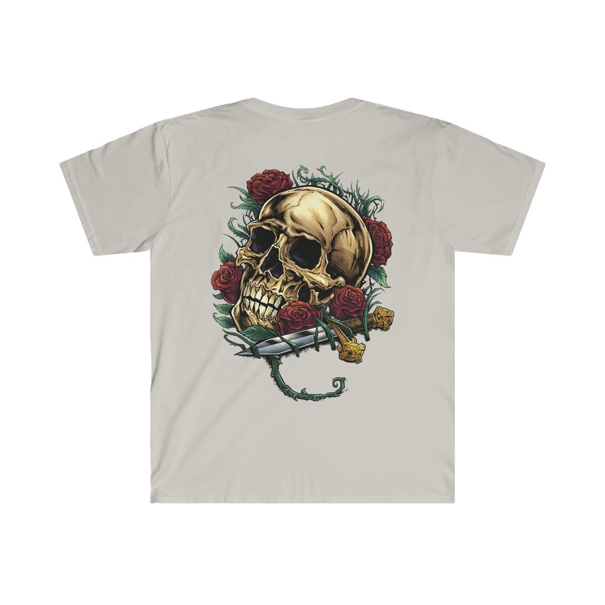 Lucky Skull Knife Unisex Softstyle Tee S