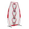 203.2 X 101.6mm Football Trainer Throwing Net, Training Throwing Target Practice Net with 3 Target Pockets, Knotless Net Includes Bow Frame and