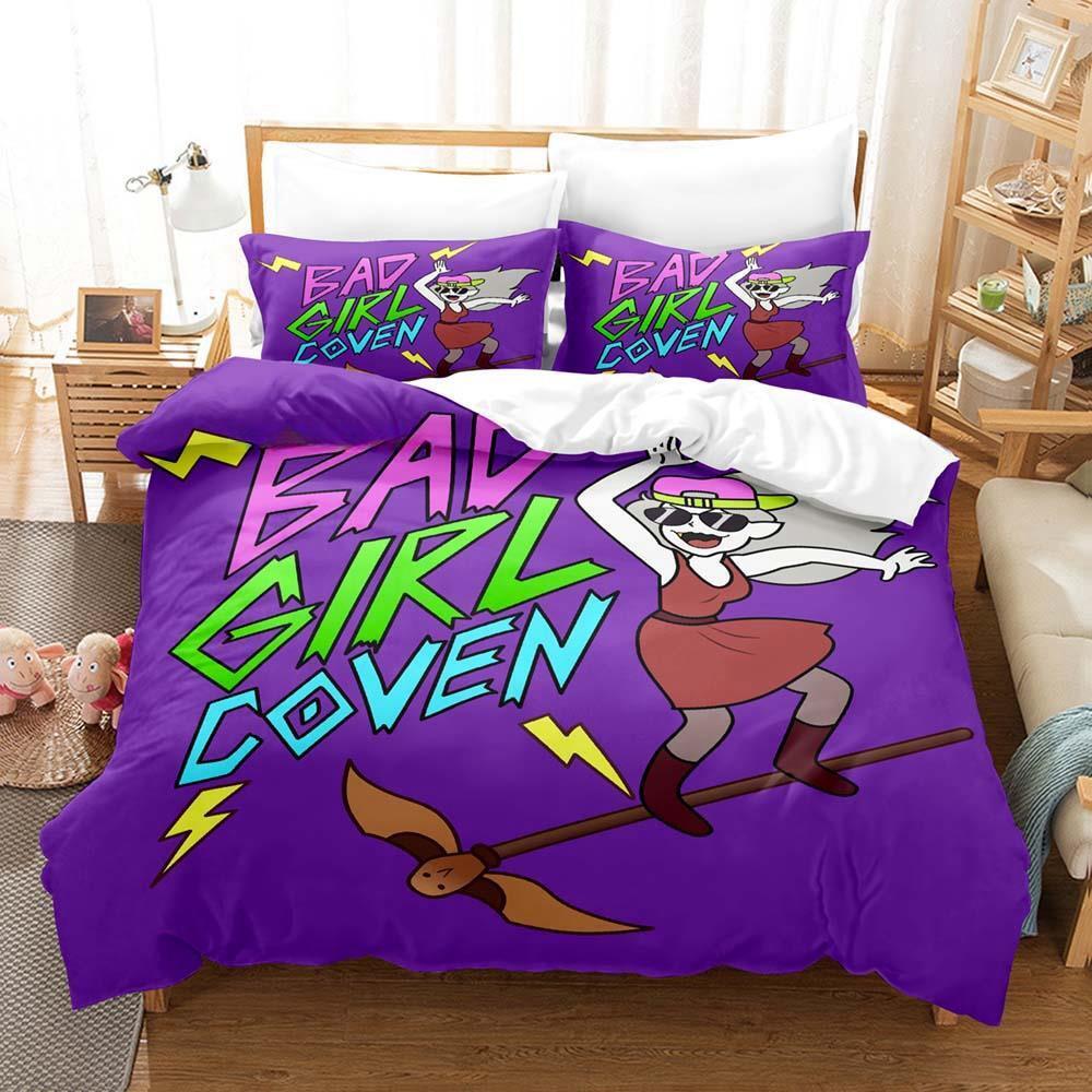 New Bad Girl Coven Bedding Set Single Twin Full Queen King Size Bed Set Adult Kid Bedroom Duvet Cover Sets Anime Bed Sheet Set