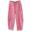 2025 Koreanischer Stil Rosa Karomuster High-Waist Slim Fit Damenhose