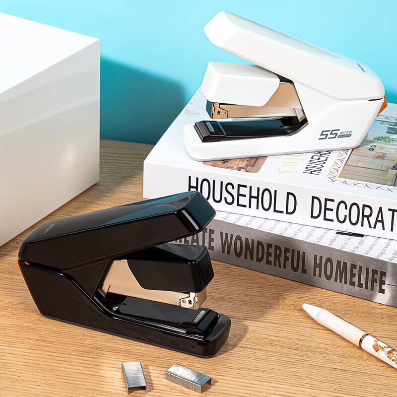 Deli 55-Sheet Labor-Saving Flat Stapler