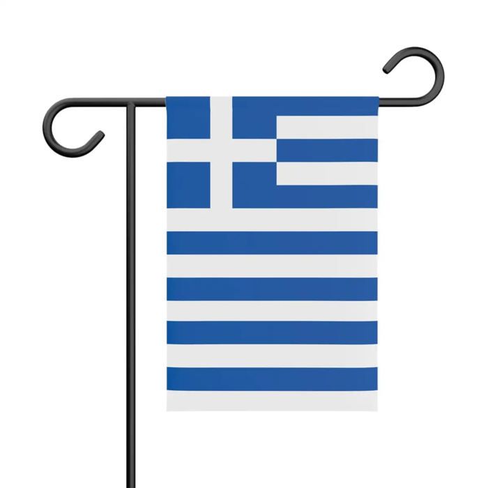 Drapeau - Multicolore - Grèce - 32 X 47.5 Cm - Polyester - Recto/verso