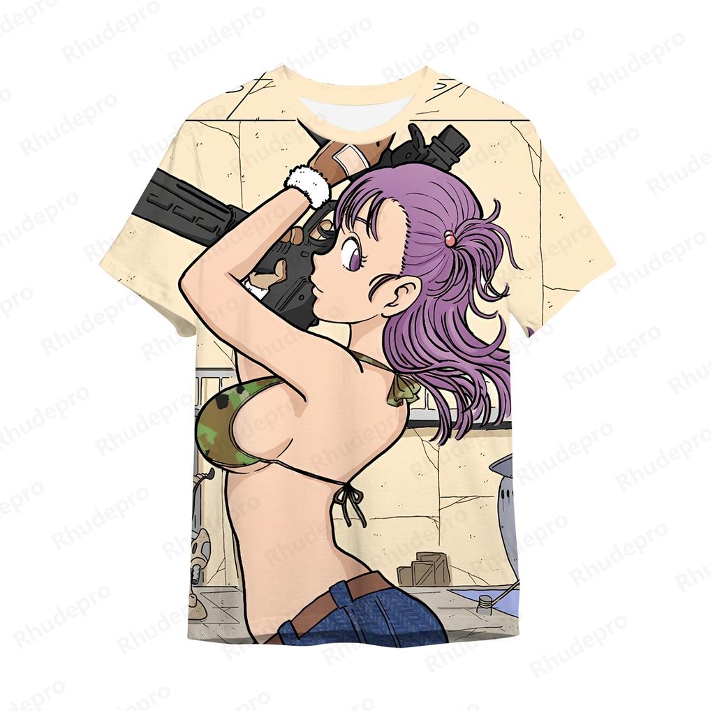 Goku T-Shirt Short Dragon Ball Harajuku Style Goku Hip Hop Boy Sleeve Tee New Tops Trend Clothing High Quality Men's Y2k 5XL