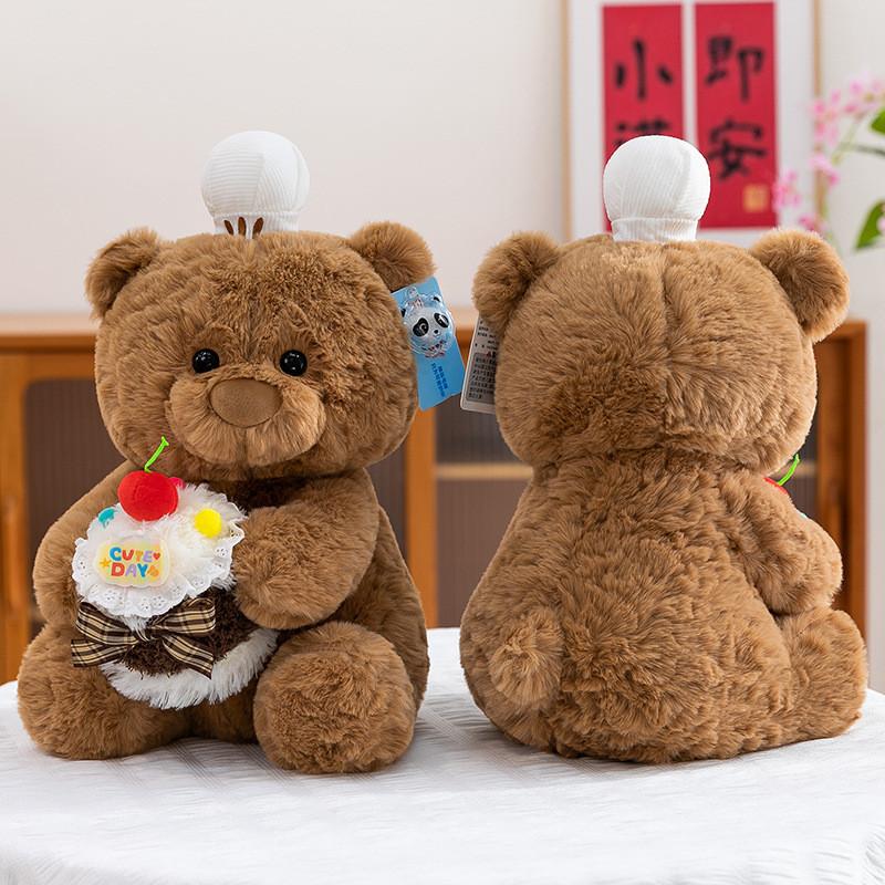 Cuter Teddy Bear Plush Toy With Cake Decoration For Kids And Teens
