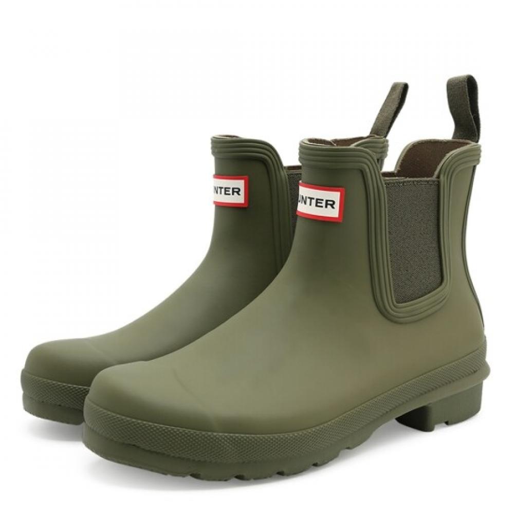 Hunter Original Chelsea Rain Boots Olive Wfs2078rma Ovl