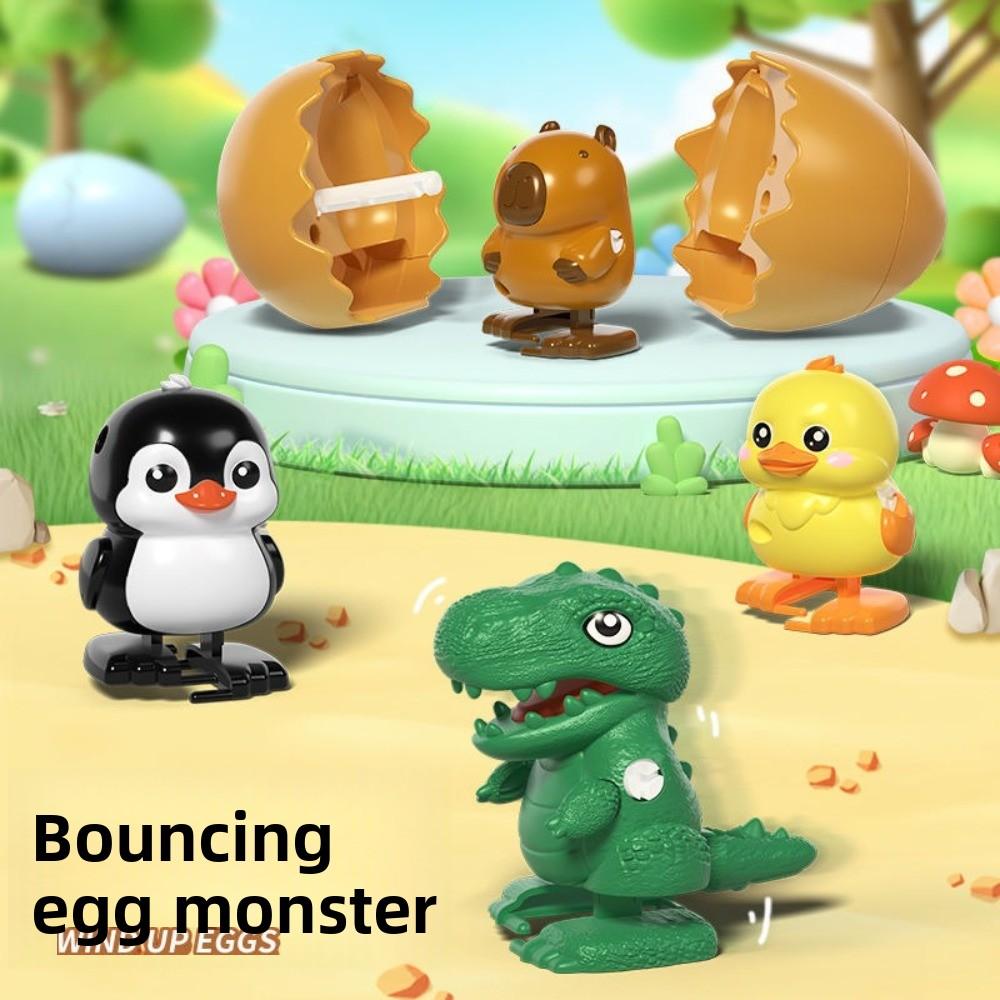 Breaking The Shell Jumping Egg Clockwork Duck Jumping Egg Toy Portable Animal Shape Assembly Toys