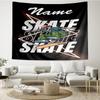 Custom Name skateboard Print Tapestry, Backdrop, Easy Setup, Ideal for Bedroom, Office & Living Room, with Aesthetic Wall Hanging Decor.