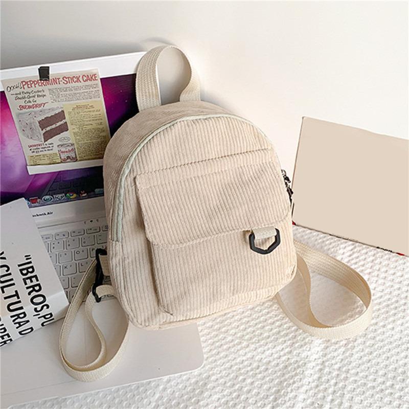 Mini Backpack Square Bag Korean Version Fashionable Sweet Shoulder Bag Female's Schoolbag Stylish  Simple Crossbody Bag Casual