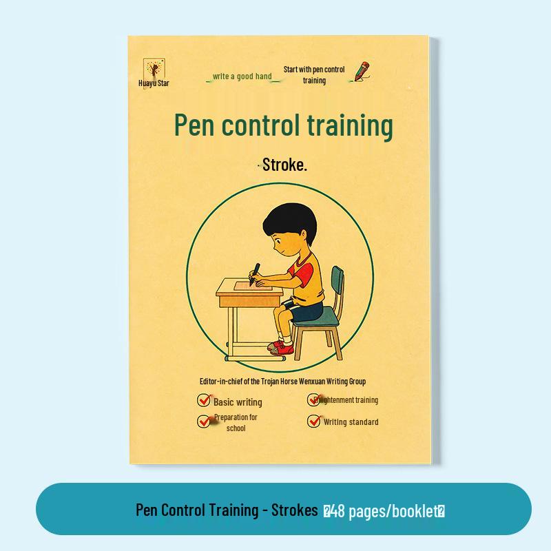 Dětská kniha na procvičování pinyinu a trénink kontroly tužky: Psaní abecedy pro seniory pro začátečníky