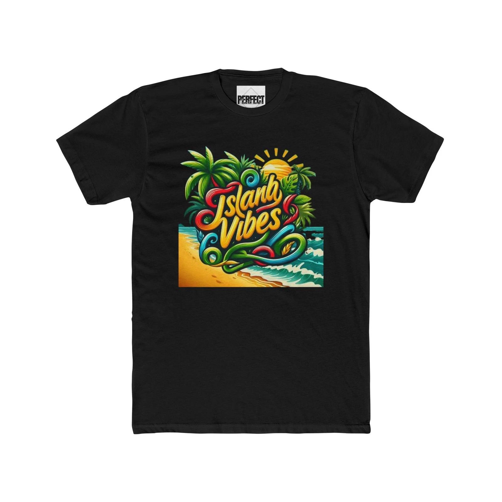 Island Vibes Tee | Tropical Palm Beach Surf Design XL