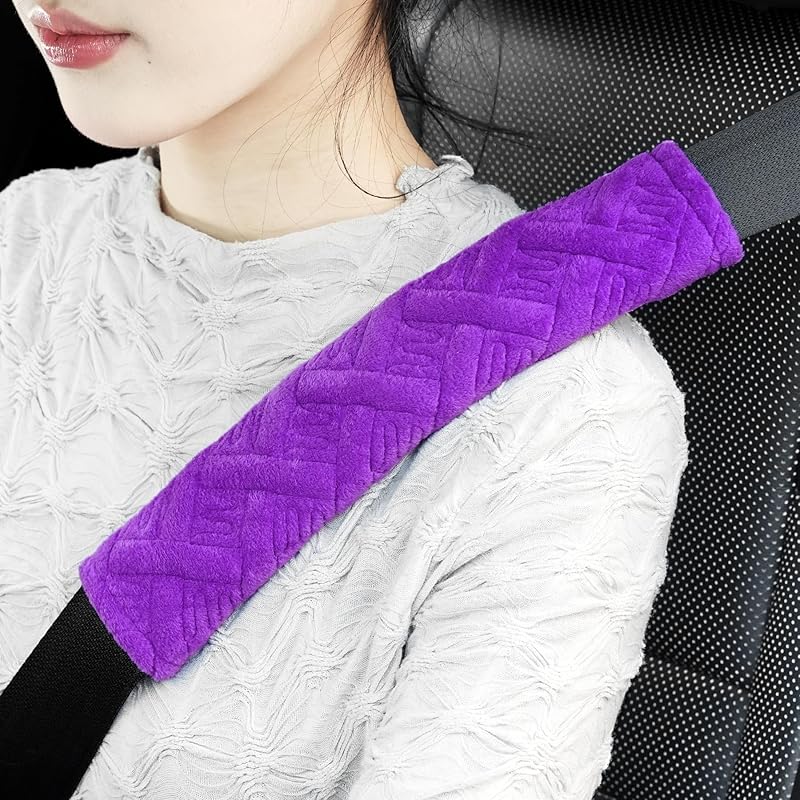 JUSTTOP 2-Pack Universal Car Seat Belt Pads Cover For A More Comfortable Driving, Seat Belt Shoulder Strap Covers Harness Pad For Car Interior