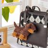 Apricot Lamb Dachshund Dog Cute Soft Keychain Plush Toy, Perfect for Boys and Girls, Fits Kids Backpacks and Purses, 14cm