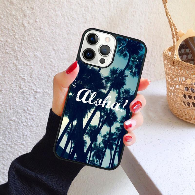 

Алоха Гавайи Гавайский Пляж Пальмы Чехол для Телефона для iPhone 17 Air 16 Coque 15 14 12 13 PLUS 11 PRO MAX Чехол Fundas Оболочка iPhone 11pro max
