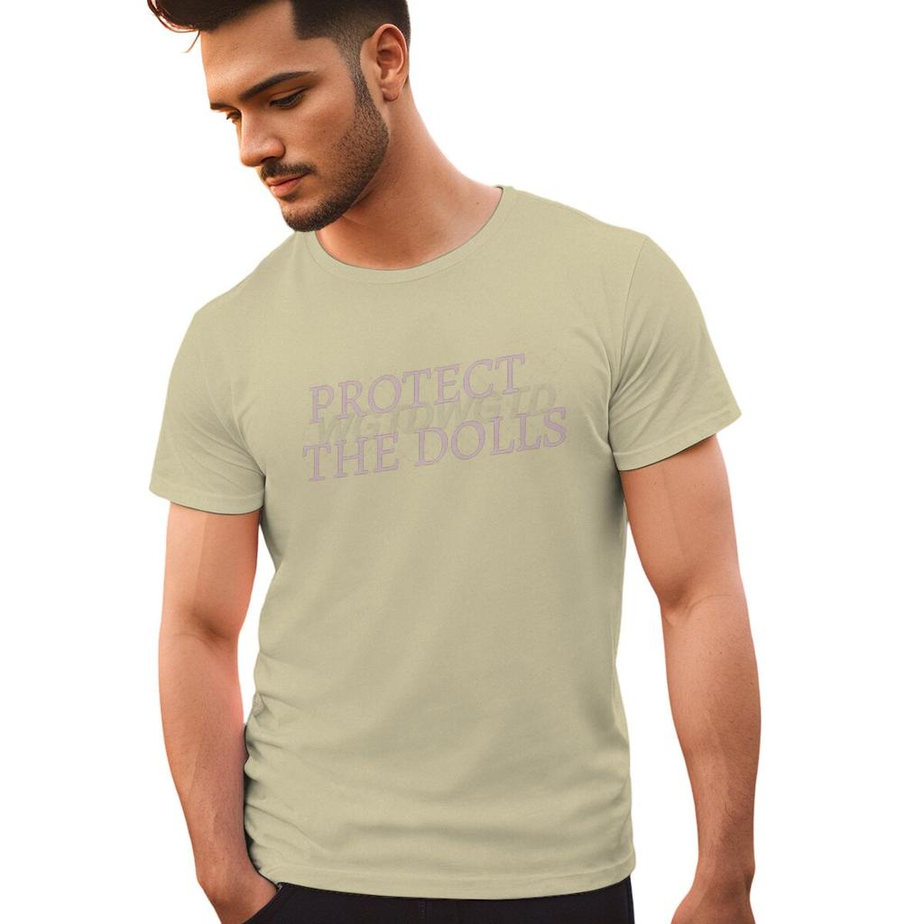 Protect The Dolls Print Tshirts Summer Short Sleeve Tee Shirts For Men Round Collar Hot Selling T Shirts Men Personalized Tops