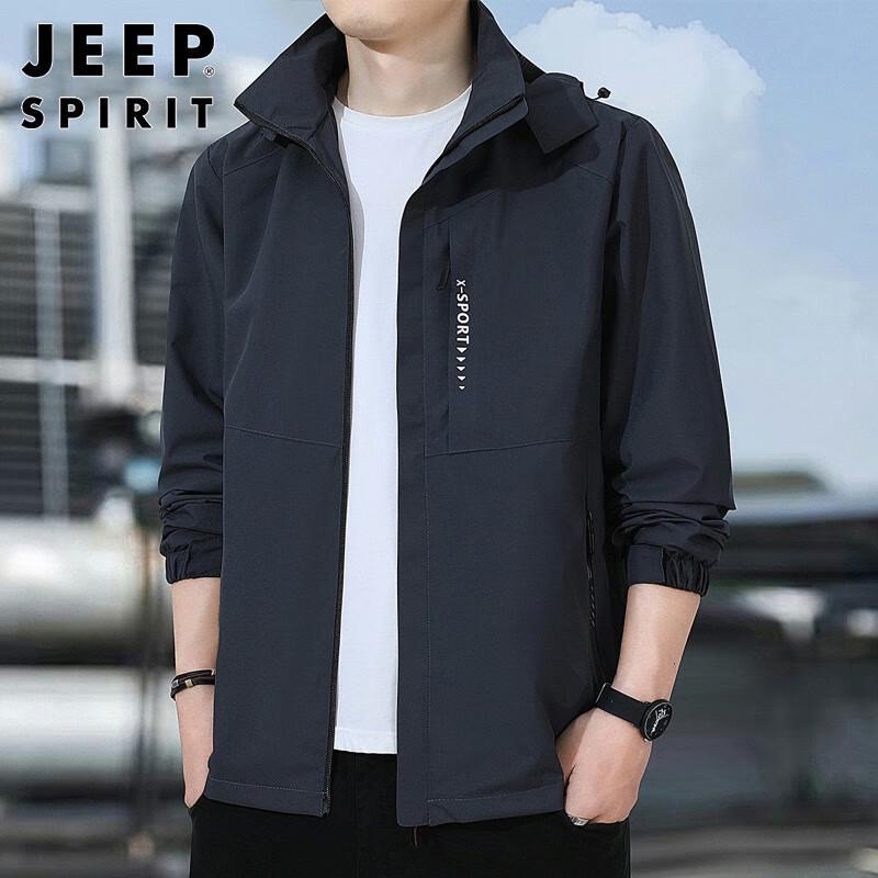 JEEP SPIRIT Men's Hooded Casual Jacket