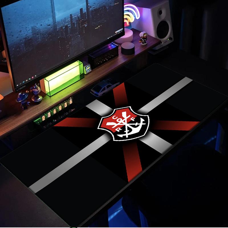 FLAMENGO Shield Emblem mouse pad, rubber base, esports desk mat, mouse pad for gamers and office use, gaming desk , easy to clean mat