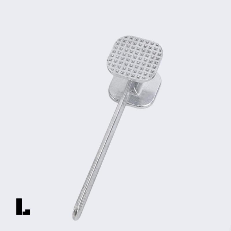 Dual-Sided Meat Tenderizer Aluminum Alloy Steak Hammer for Smashing Slapping Knocking Beef for Outdoor Picnics BBQ Kitchen Tool