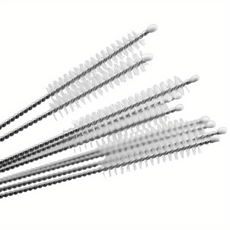 

Деликатные 10 шт. нейлоновые щетки для чистки трубочек, щетки для чистки питьевых трубок из нержавеющей стали для чистки стекла CM0015Q10