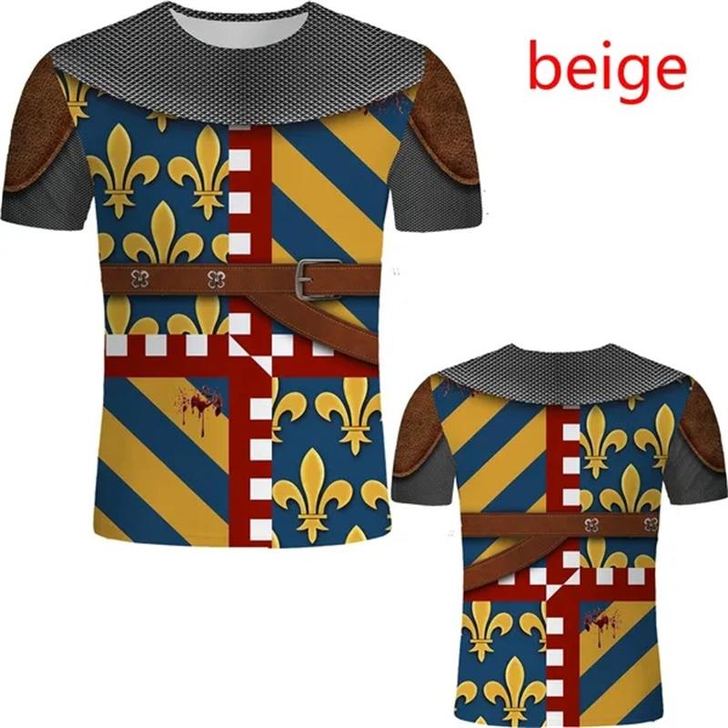 Sommer Herren 3D-Druck Rundhals-T-Shirt