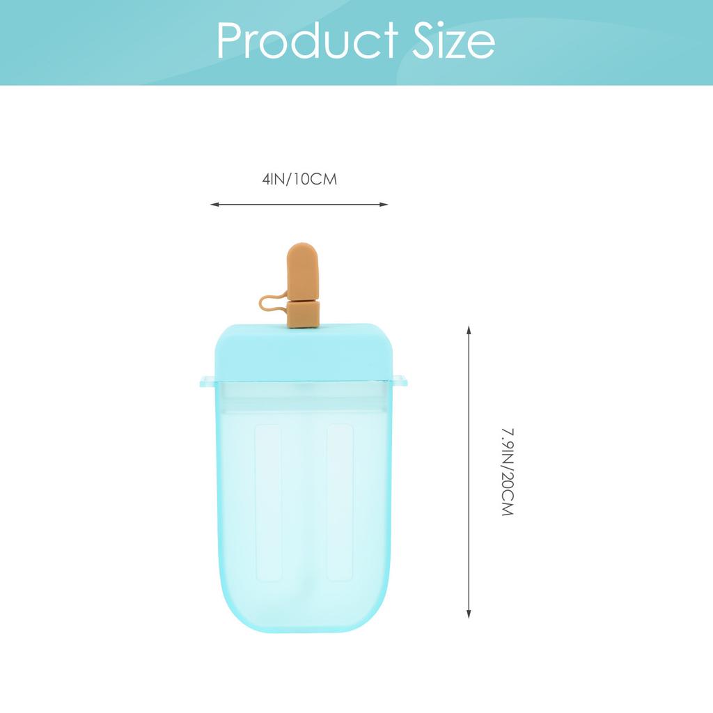 Creative Ice Bottle Portable Cartoon Beverage Cup for Summer Outdoor Travel Juice Coffee Tea Smooth Easy Clean
