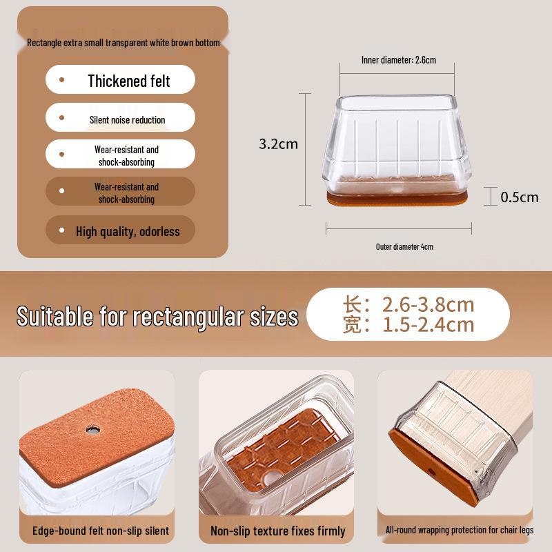 Silicone Chair and Table Leg Covers - Silent, Non-Slip Protection for Furniture