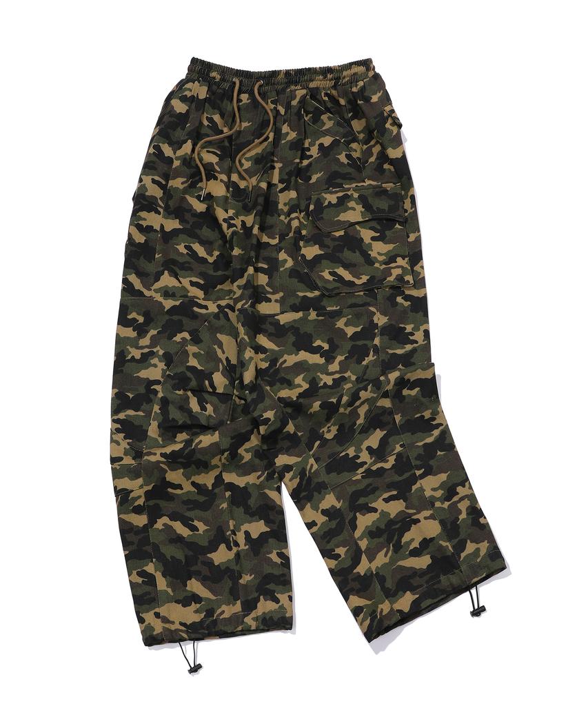 CPGN STUDIO Assassin Wide 3D Cargo Pants Camo