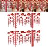 Festive Felt Ceiling Decoration Chinese New Year Hanging Fu Ornament Red Tassel Lucky Horse for Event and Room Decor