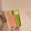 Silicone Fruit Juice Candy Color Phone Case for IPhone 15 14 13 12 Promax Liquid Jelly Trendy Full Cover 15promax Cute Simple