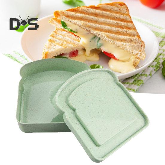 Plastic Toast Box Convenient To Carry Useful Office Worker Lunch Toast Sandwich Carrying Case