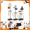 Set of 3 Attractive Halloween Wood Specter Delicate Specter Table Top Ornament Halloween Wood Decorative Pieces