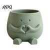 PLA Flowerpot 3D Printed Face Planter Pot Decorative for Indoor Outdoor Cactus