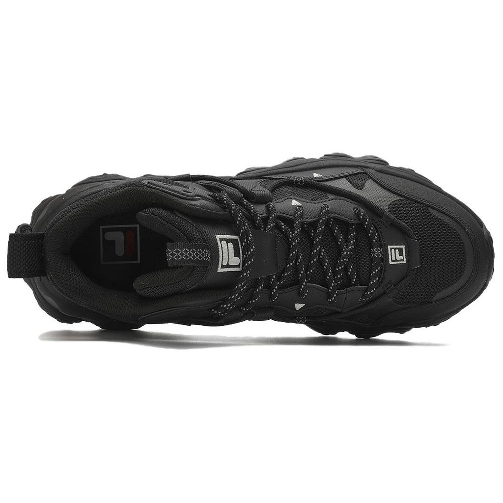 Fila Fluid 5 Cat Paw 5.0 Mid Fabric Synthetic Leather Fifth Generation Trendy Versatile Low-Top Casual Shoes Men Sneaker Black F12M412116FBK